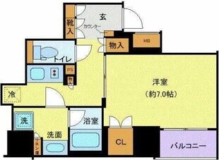 ディアレイシャス西新宿の物件間取画像